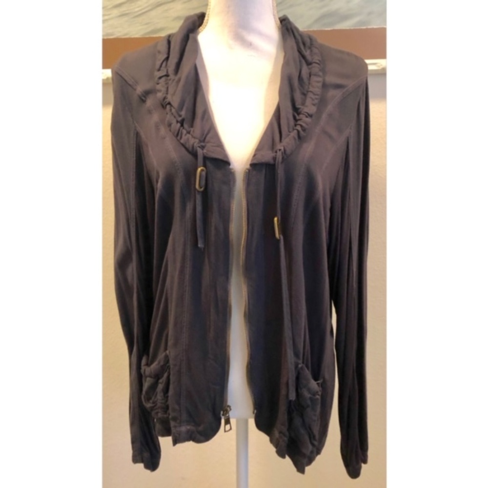 XCVI Zip Up Casual Knit Jacket